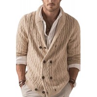 Men's Lapel Winter Warm Casual Collar Sweater